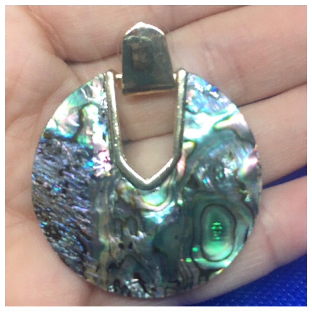 Mother of Pearl Circular Earrings - Picture 5 of 5